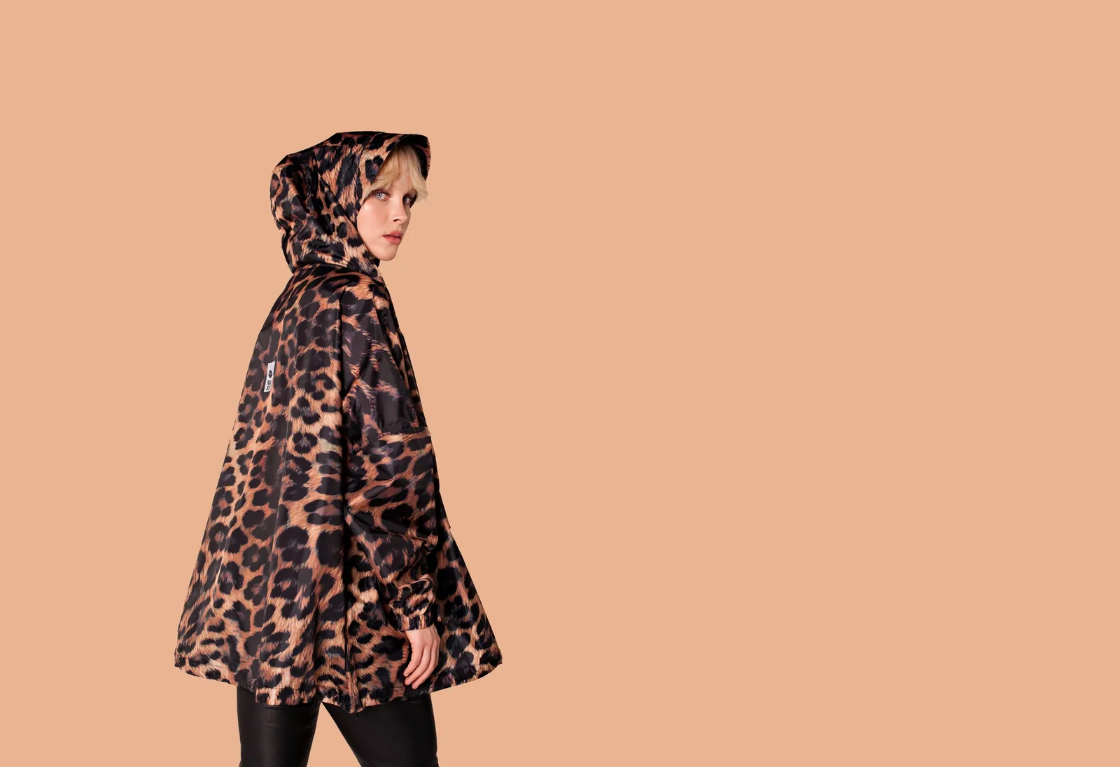 Rainkiss Dark Leopard poncho